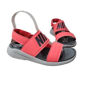 Woman's Nike Tanjun Sport Neoprene Upper  Sandal Hook & Loop Ankle Strap Size 6